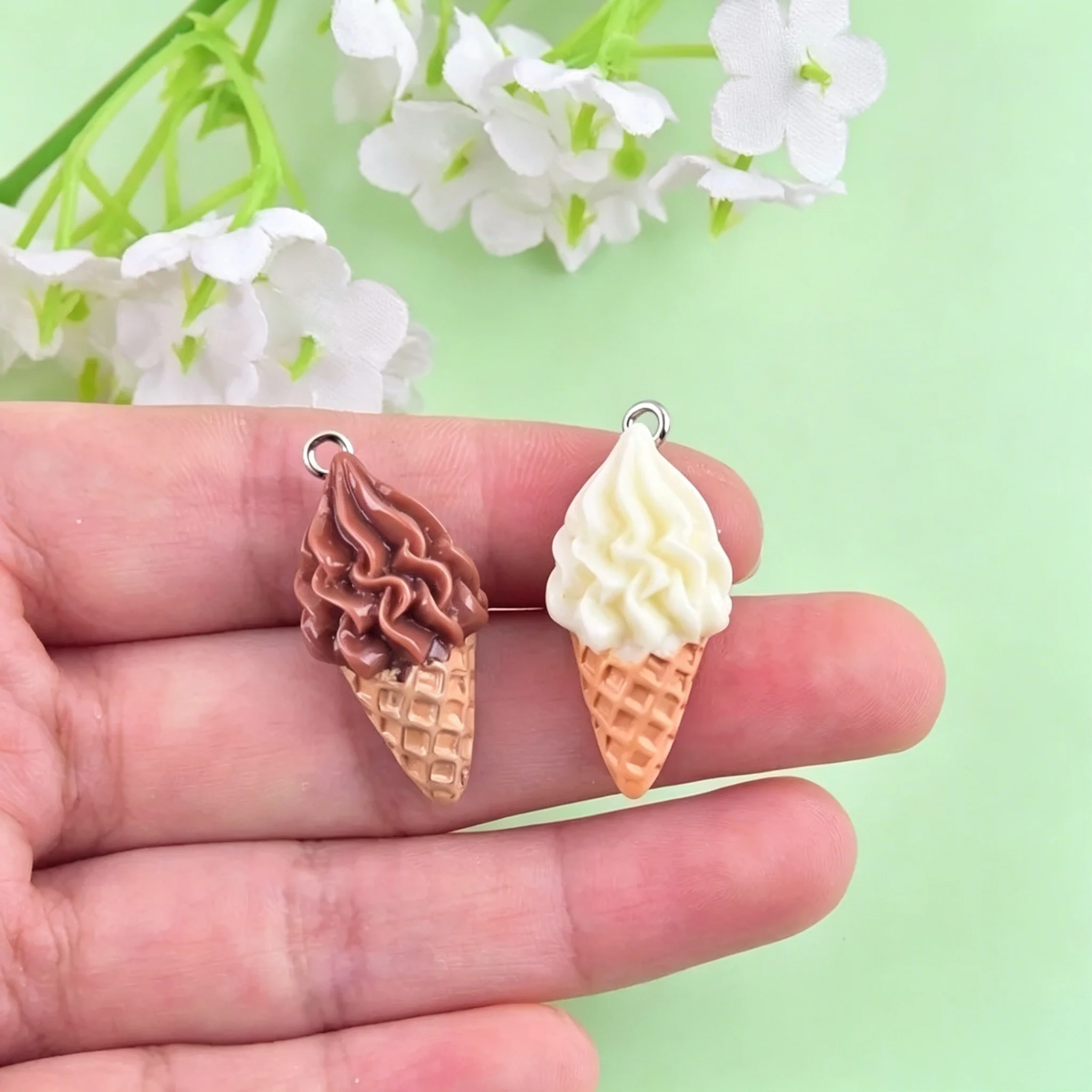 10Pcs Bulk Cute Ice Cream Resi - огляд і ціна Resin Craft Projects