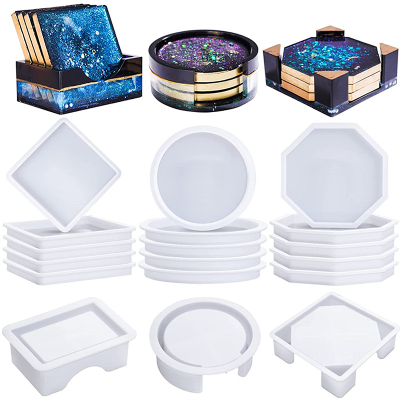 Coaster Resin Molds Silicone,  - огляд і ціна Coaster Mold Round