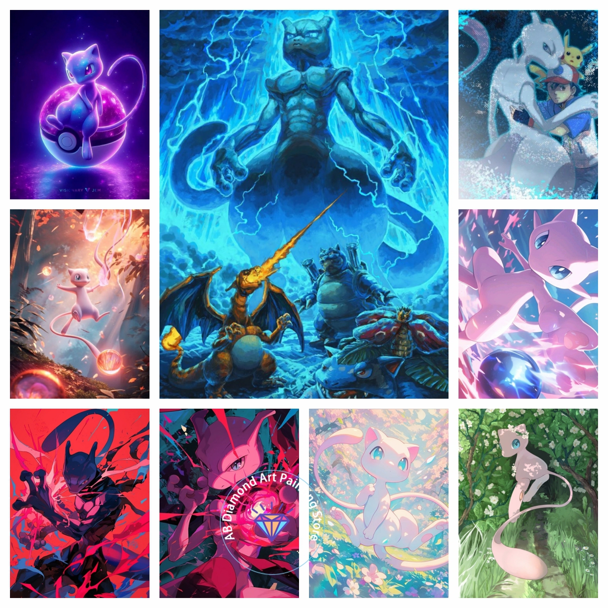 Pokémon Handsome Mewtwo Cartoo - огляд і ціна Resin Craft Kit