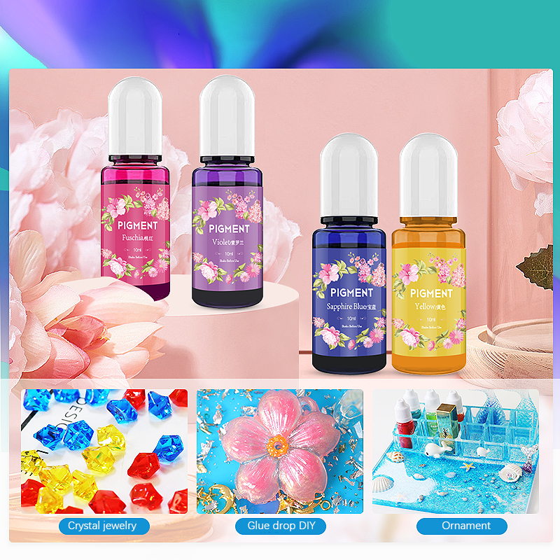 A Set Ink Alcohol Resin Pigmen - огляд і ціна Epoxy Uv Resin Kit