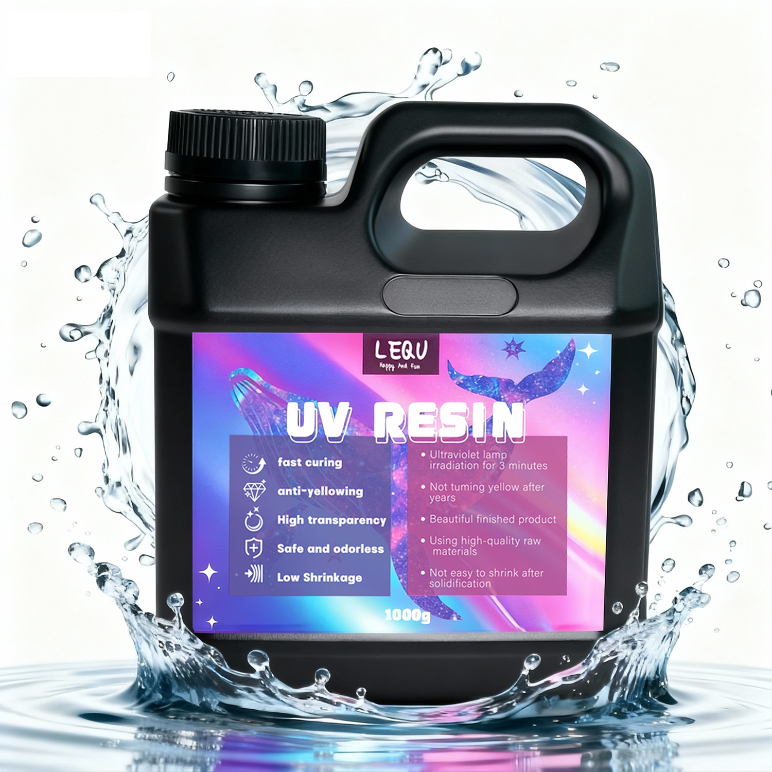 1000g UV Resin Crystal Clear H - огляд і ціна Epoxy Uv Resin Kit