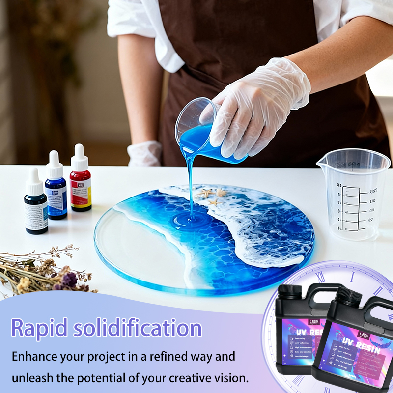 1000g UV Resin Crystal Clear H - огляд і ціна Epoxy Uv Resin Kit